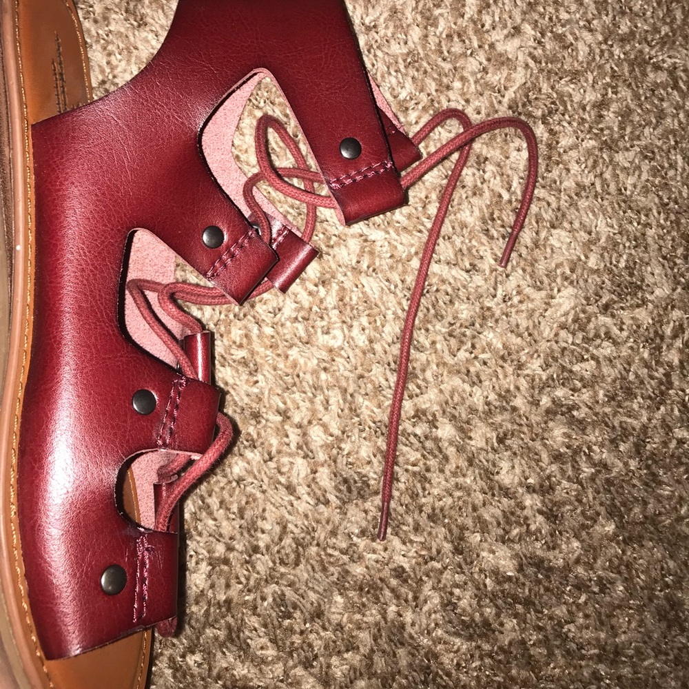 Lace up sandals